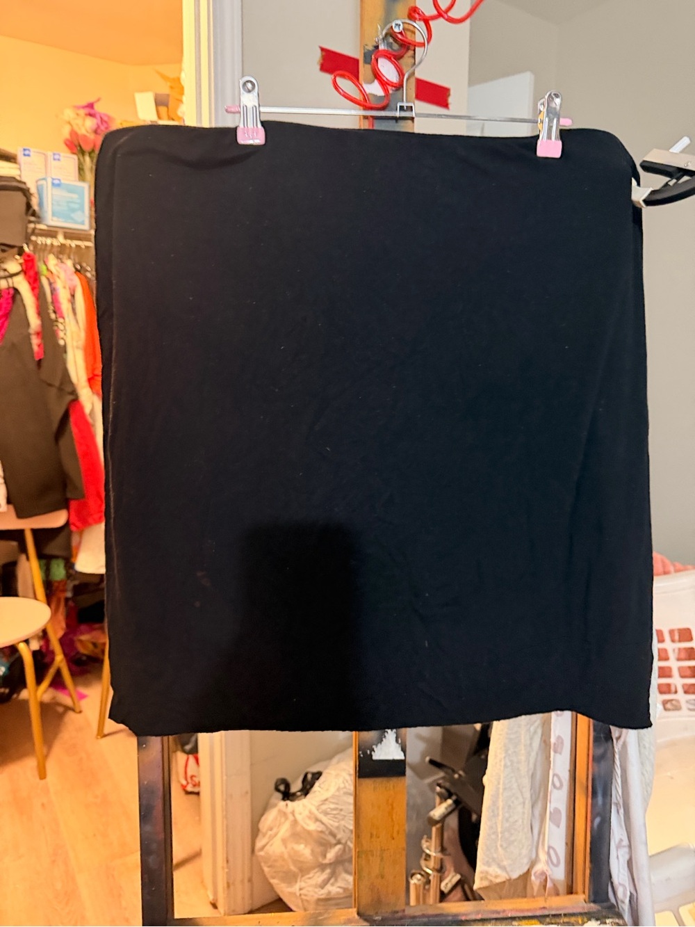 Vince Camuto Black Straight Mini Skirt